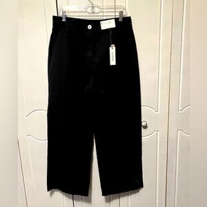 NWT Glassons High Rise Wide Leg 100% cotton slacks 14